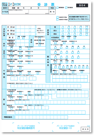 受診票 標準版